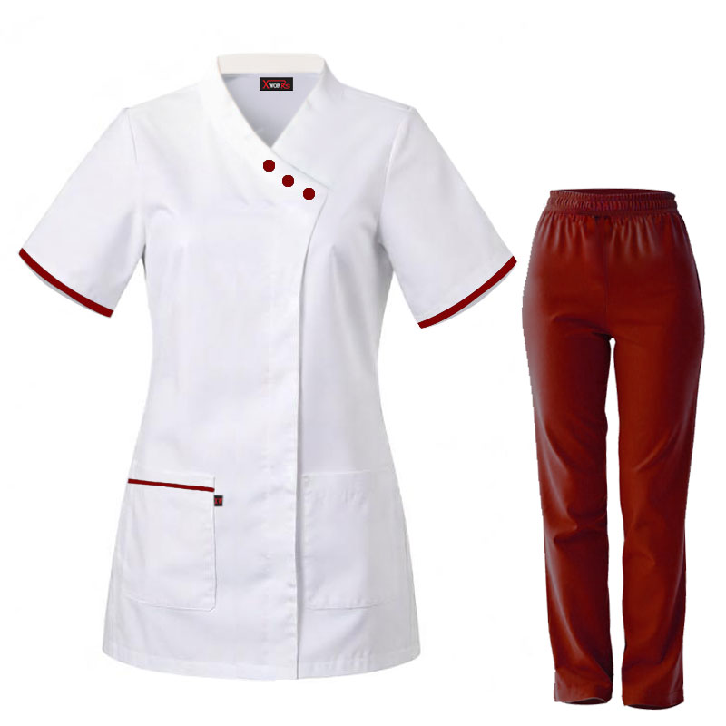 Ensemble  spa xworks pour femme col officier rouge