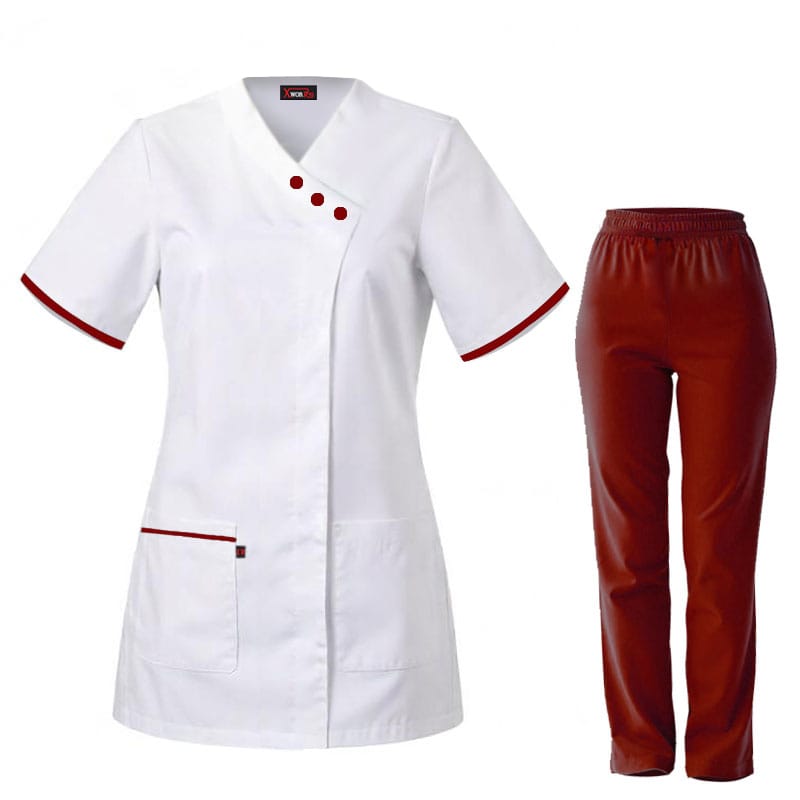 Ensemble spa xworks pour femme bouton rouge